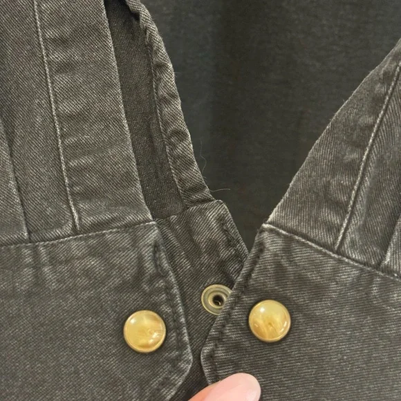 Wrangler Pearl Snap Denim Shirt - Picture 6 of 7
